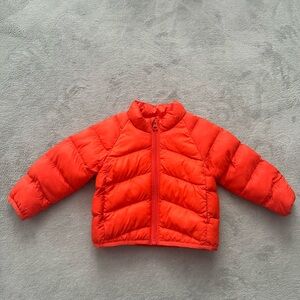 Neon Orange Puffer Jacket